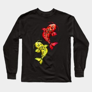 Red and Yellow Koi Carps Long Sleeve T-Shirt